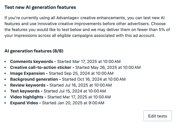 Test New AI Generation Features